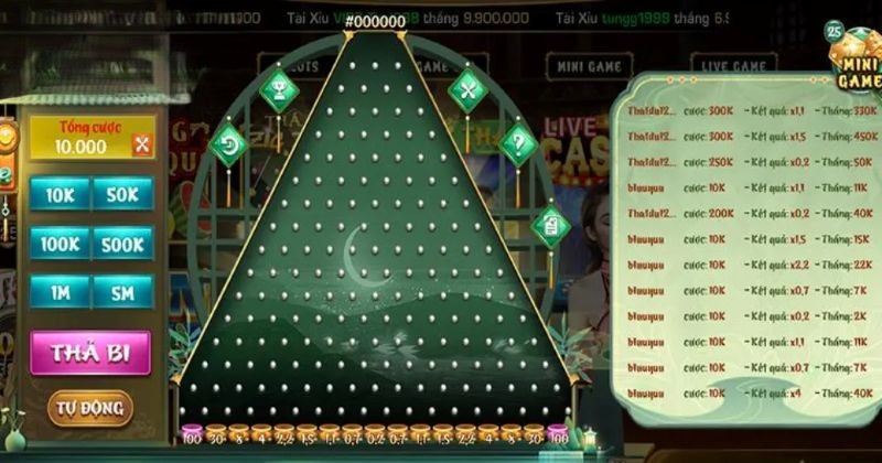 Mini game thả bi ziczac là gì?